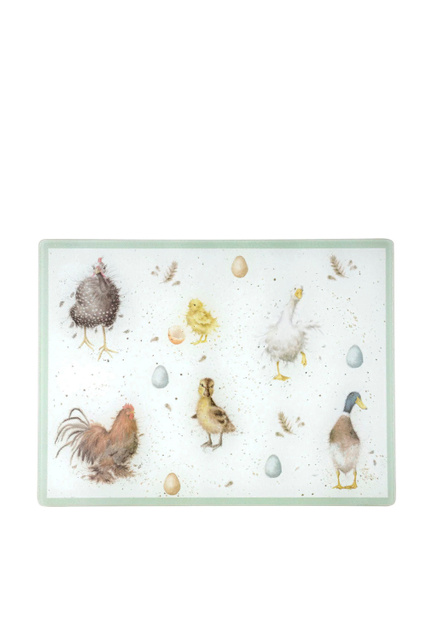 Подставка стеклянная (декор - птицы)|Основной цвет:Мультиколор|Артикул:X0019118818 | Фото 1