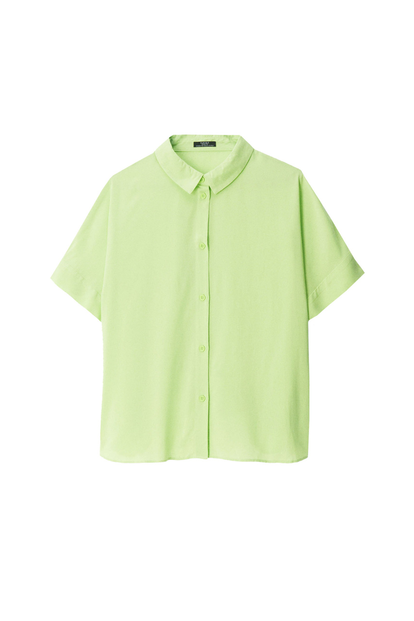 Рубашка с коротким рукавом|Основной цвет:Салатовый|Артикул:217119 | Фото 1