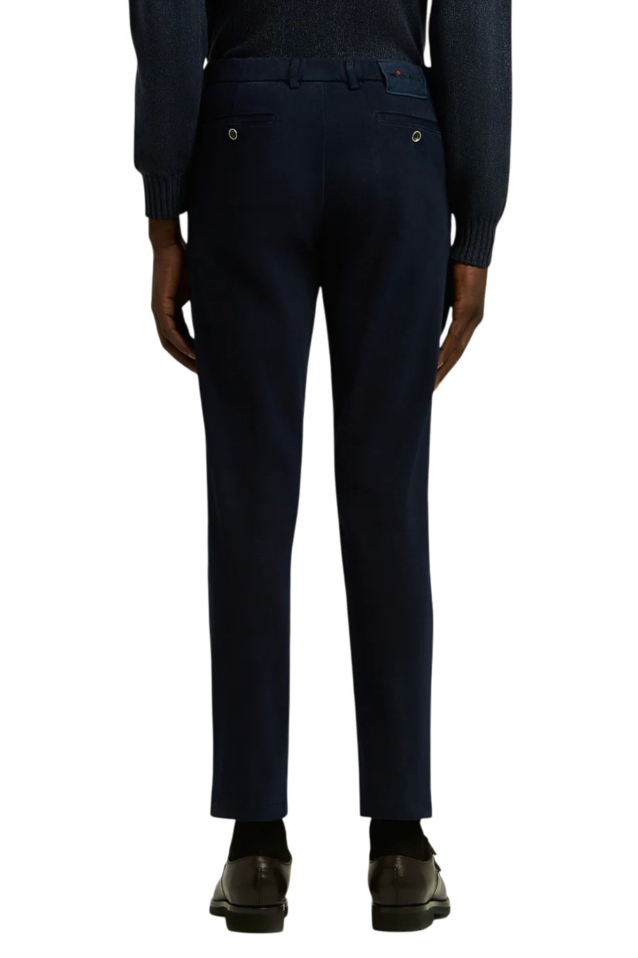Брюки из эластичного хлопка|Основной цвет:Синий Мужской Kiton Брюки из эластичного хлопка (цвет ), артикул UFPPEK0100H02001 | Фото 4