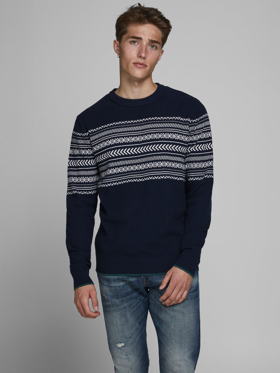 Мужской Jack & Jones Трикотажный свитер (цвет ), артикул 12175706 | Фото 3