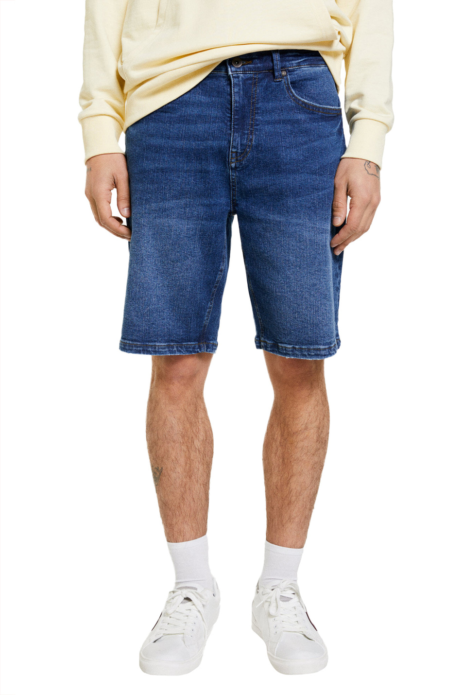 Мужской Springfield Джинсовые шорты из эластичного хлопка (цвет ), артикул 0013466 | Фото 1