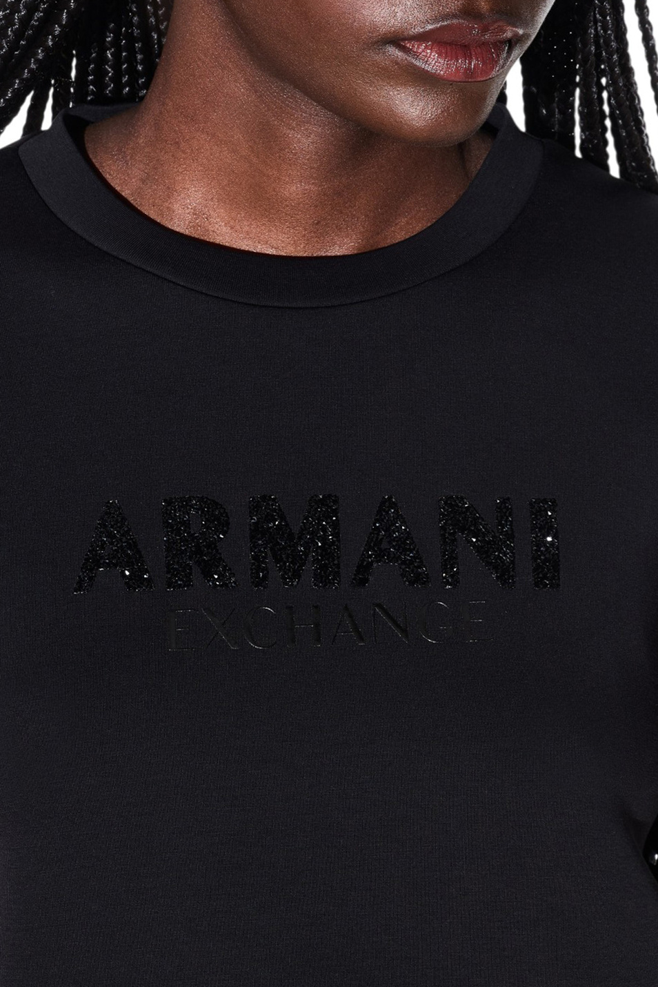 Свитшот из смесового хлопка|Основной цвет:Черный Женский Armani Exchange Свитшот из смесового хлопка (цвет ), артикул XW002049-AF21298 | Фото 5