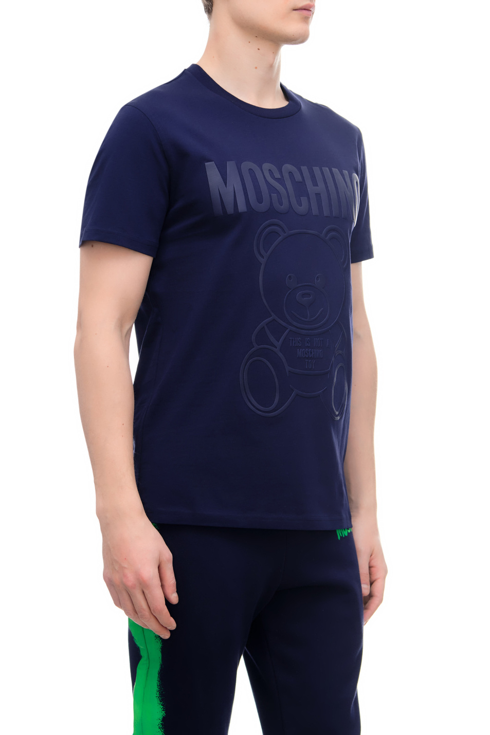 Мужской Moschino Футболка с крупным логотипом и принтом (цвет ), артикул V0730-2041 | Фото 3