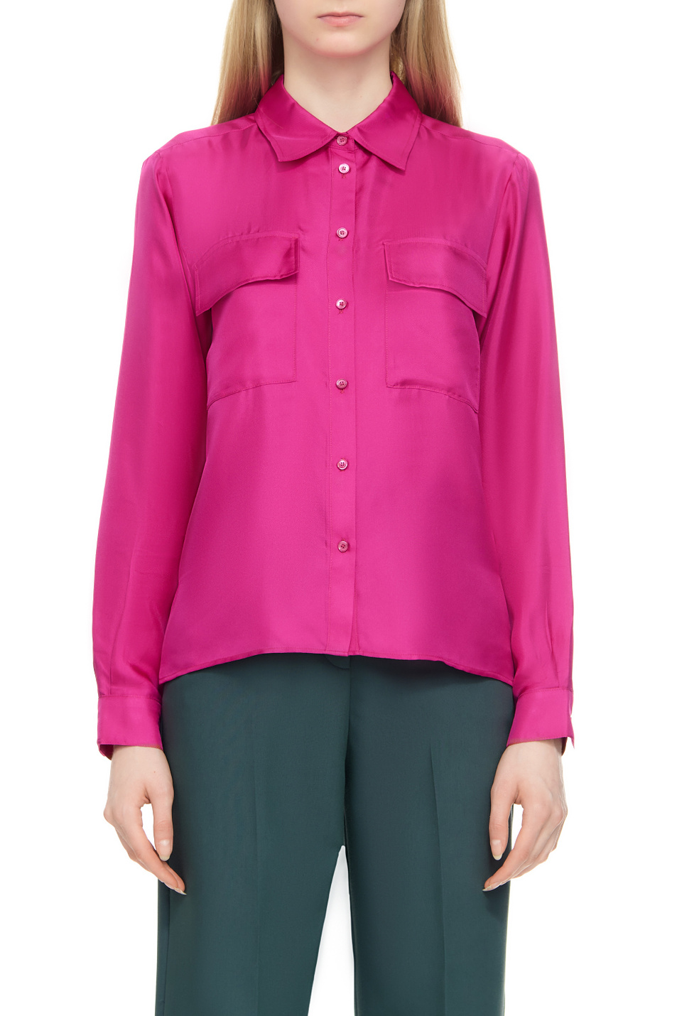 Женский MAX&Co. Рубашка ODOMETRO из натурального шелка (цвет ), артикул 71140123 | Фото 1