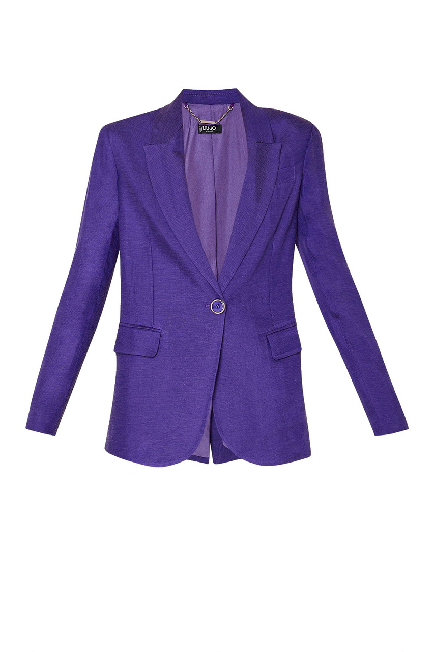 Пиджак с цепочкой|Основной цвет:Фиолетовый|Артикул:CA3153T2507 | Фото 1