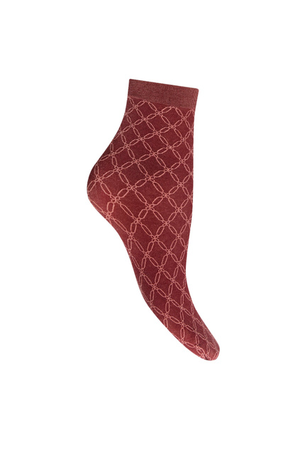 Носки из смесового хлопка|Основной цвет:Бордовый|Артикул:45044 | Фото 1