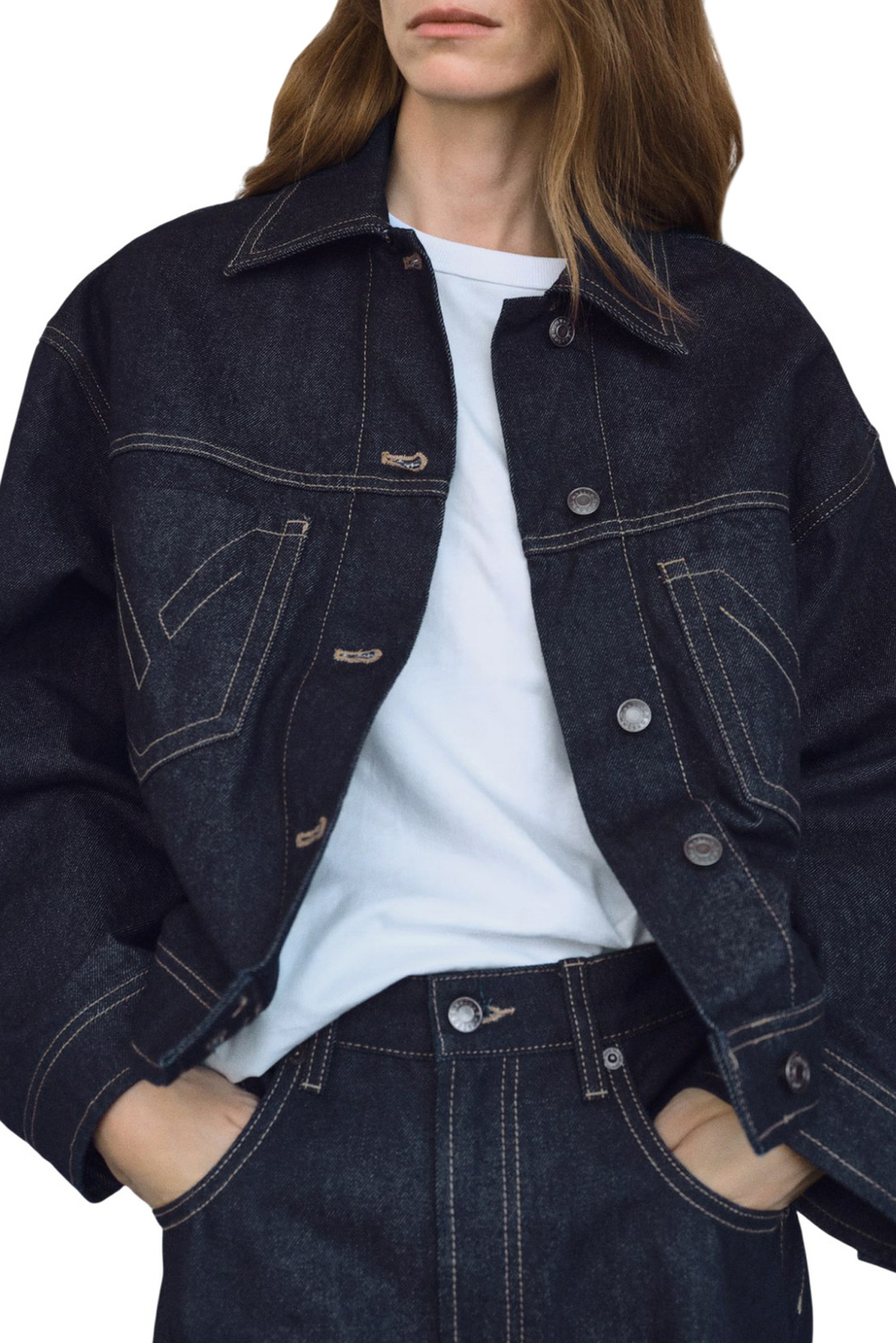 Куртка SUSAN джинсовая|Основной цвет:Синий Женский Mango Куртка SUSAN джинсовая (цвет ), артикул 17075805 | Фото 3