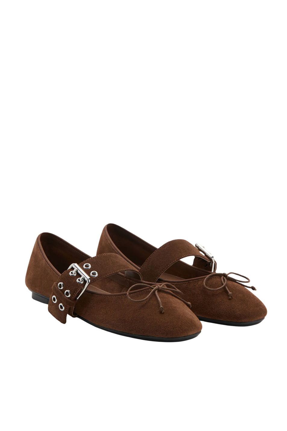 Женский Mango Балетки GIFT из замши (цвет ), артикул 27065820 | Фото 2