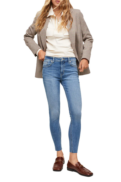 Укороченные джинсы скинни ISA|Основной цвет:Синий|Артикул:27011106 | Фото 2