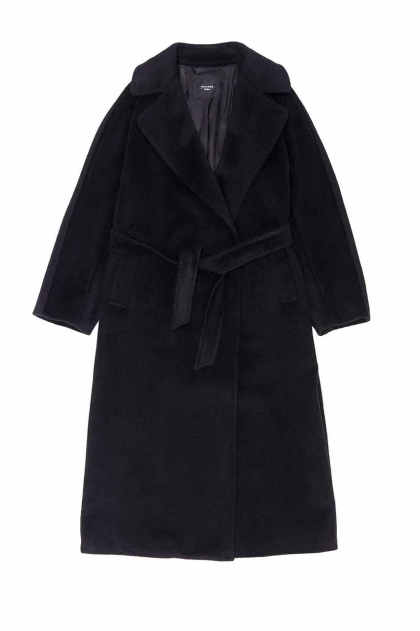 Пальто TEMPERA с поясом|Основной цвет:Черный|Артикул:2350161233 | Фото 1