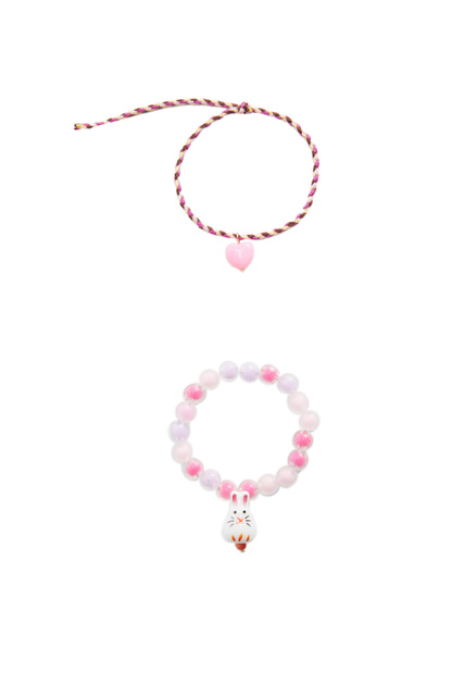 Набор браслетов RABIT|Основной цвет:Розовый|Артикул:37055829 | Фото 1