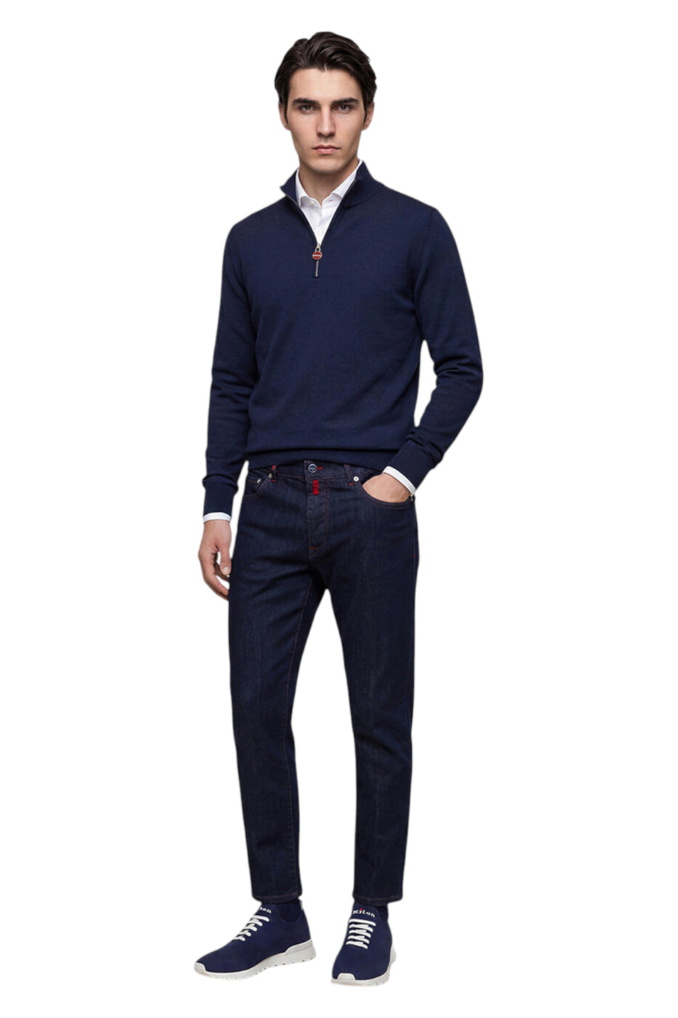Мужской Kiton Джемпер из шерсти на молнии (цвет ), артикул UMK0899K4019 | Фото 3