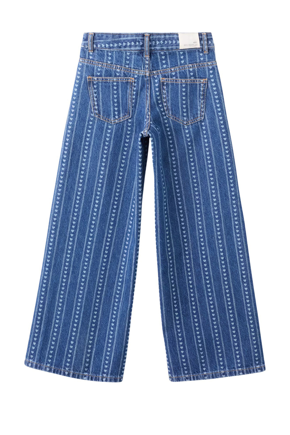 Девочкам Mango Kids Джинсы LOWRISEC с принтом (цвет ), артикул 27002897 | Фото 2