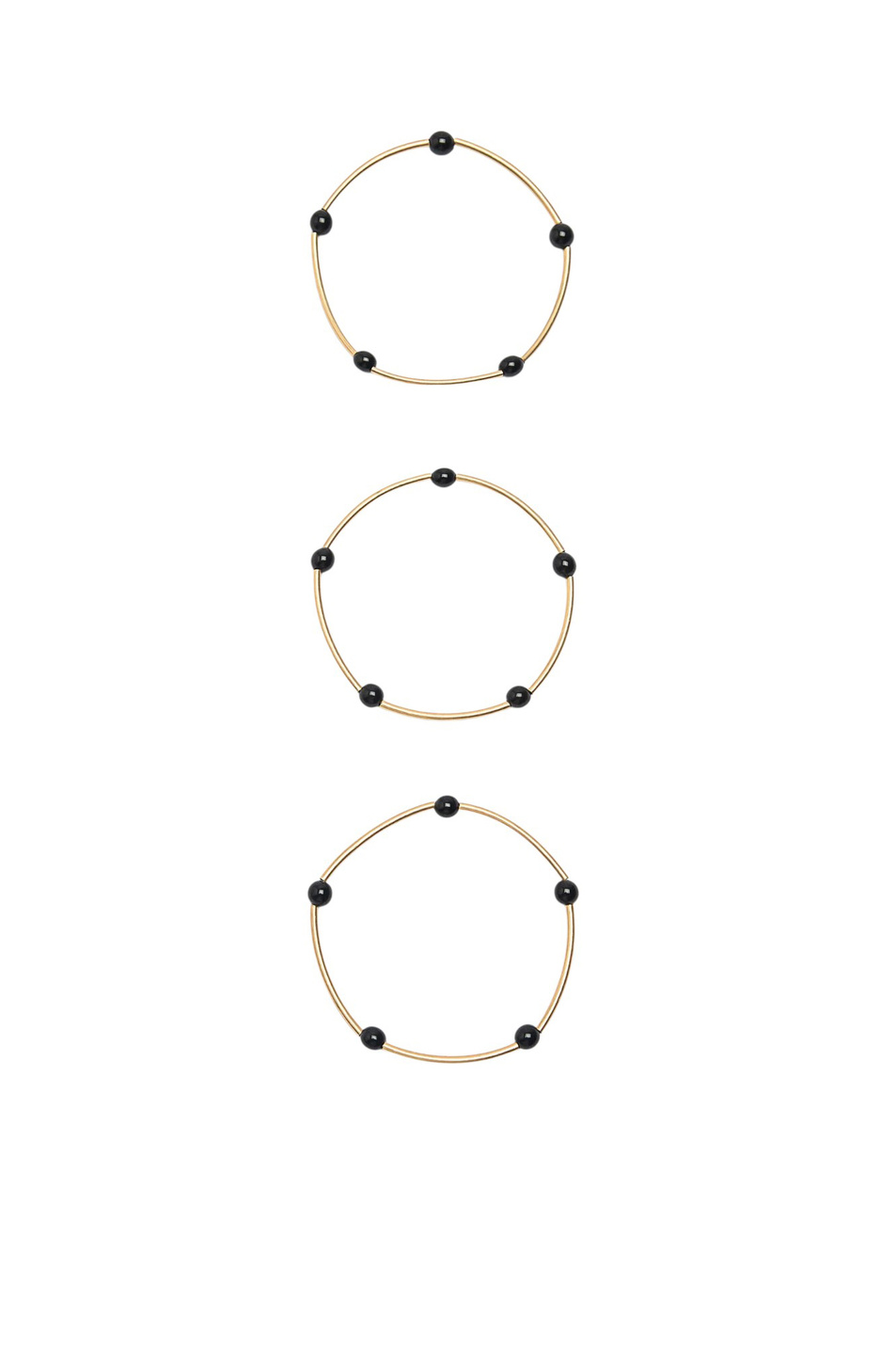Браслет в комплекте из 3 шт|Основной цвет:Черный Женский Parfois Браслет в комплекте из 3 шт (цвет ), артикул 228871 | Фото 2