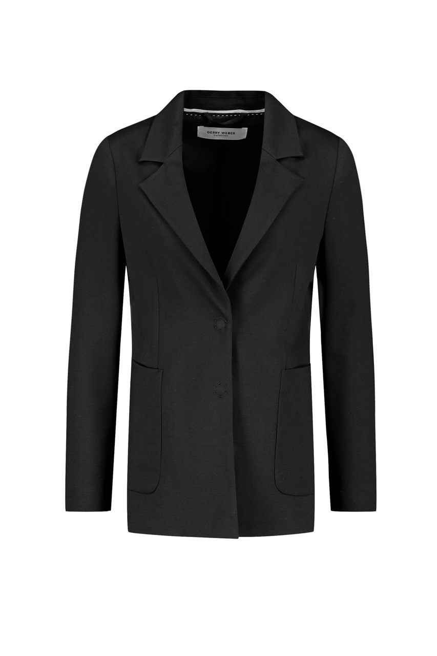 Пиджак с накладными карманами|Основной цвет:Черный|Артикул:93214-31218 | Фото 1