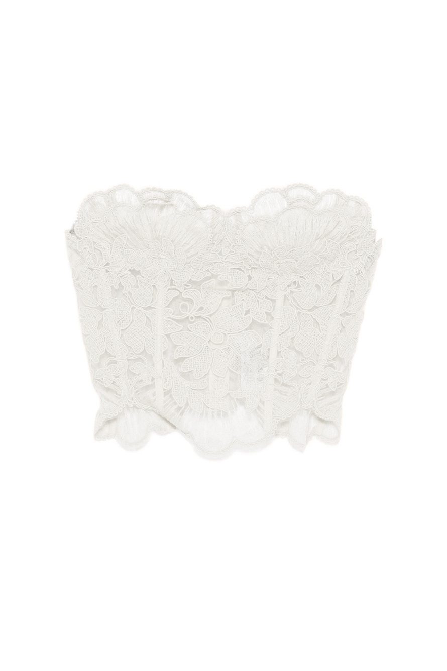 Женский ERMANNO SCERVINO Топ корсетный с кружевом (цвет ), артикул D472L725ZEQ | Фото 1