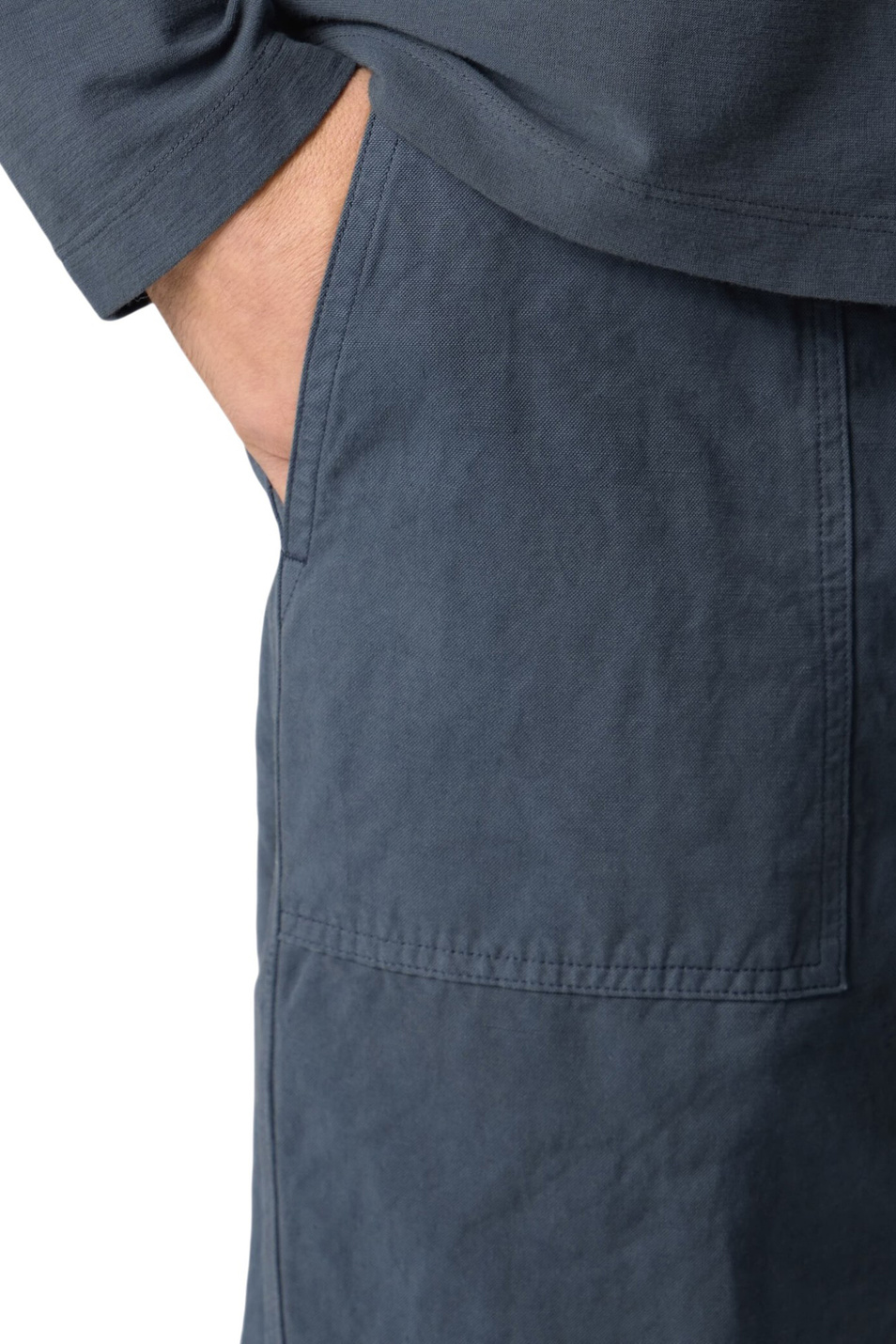 Мужской Stone Island Брюки из хлопка и льна (цвет ), артикул L1S153100016-S0F36 | Фото 5