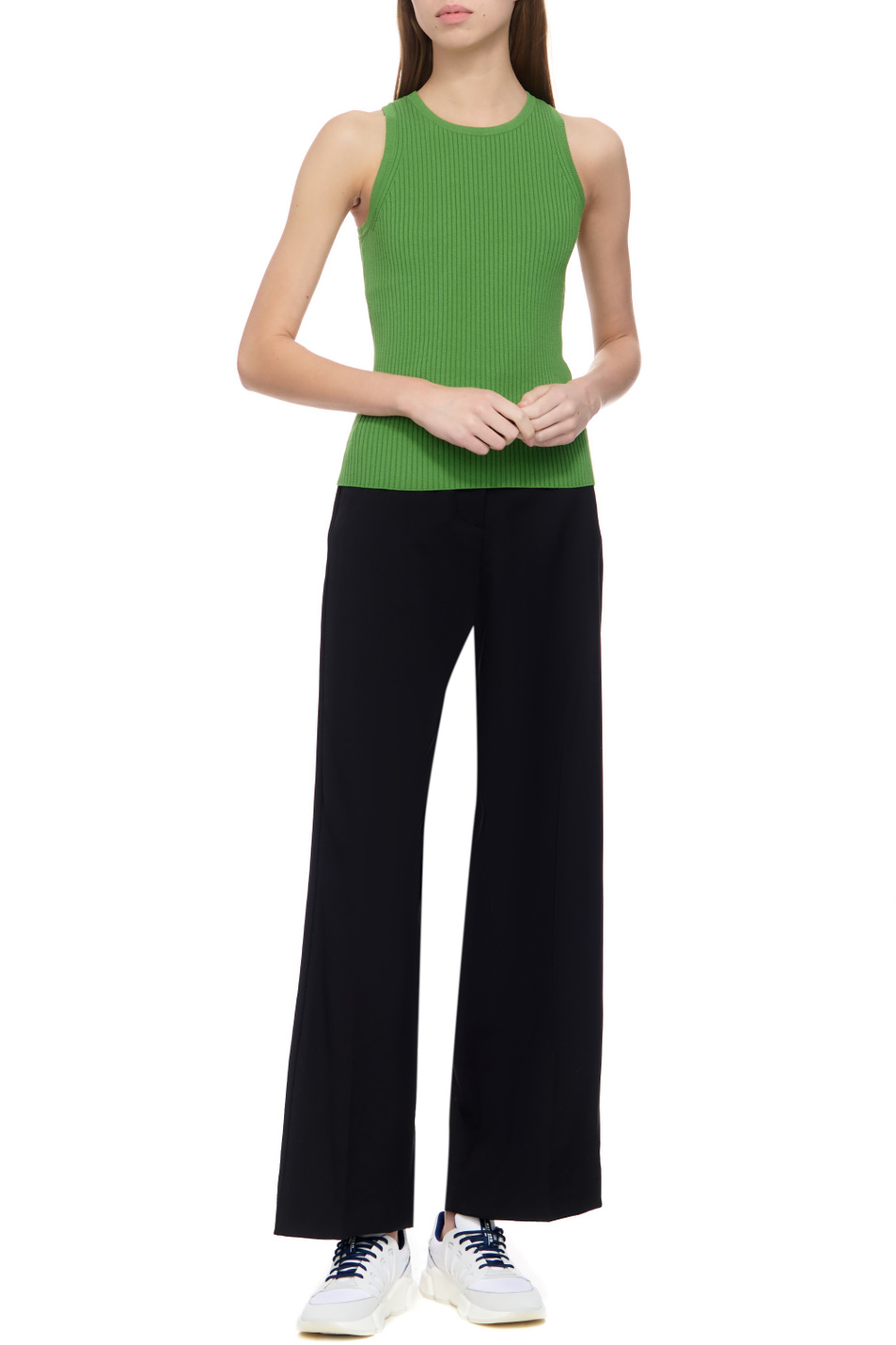 Женский Weekend Max Mara Брюки VISIVO из натуральной шерсти (цвет черный), артикул 2351361639 | Фото 3
