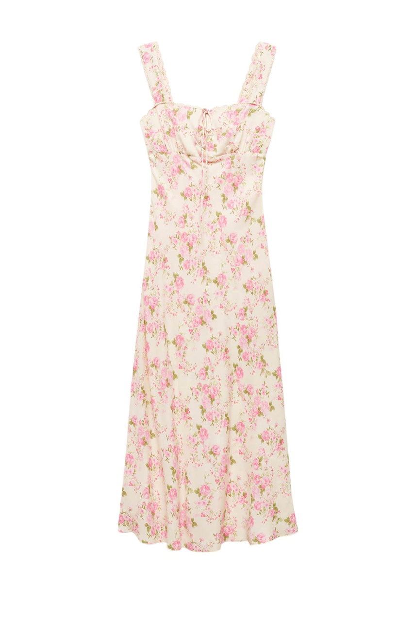Платье JULIETA с цветочным принтом|Основной цвет:Кремовый|Артикул:67027120 | Фото 1