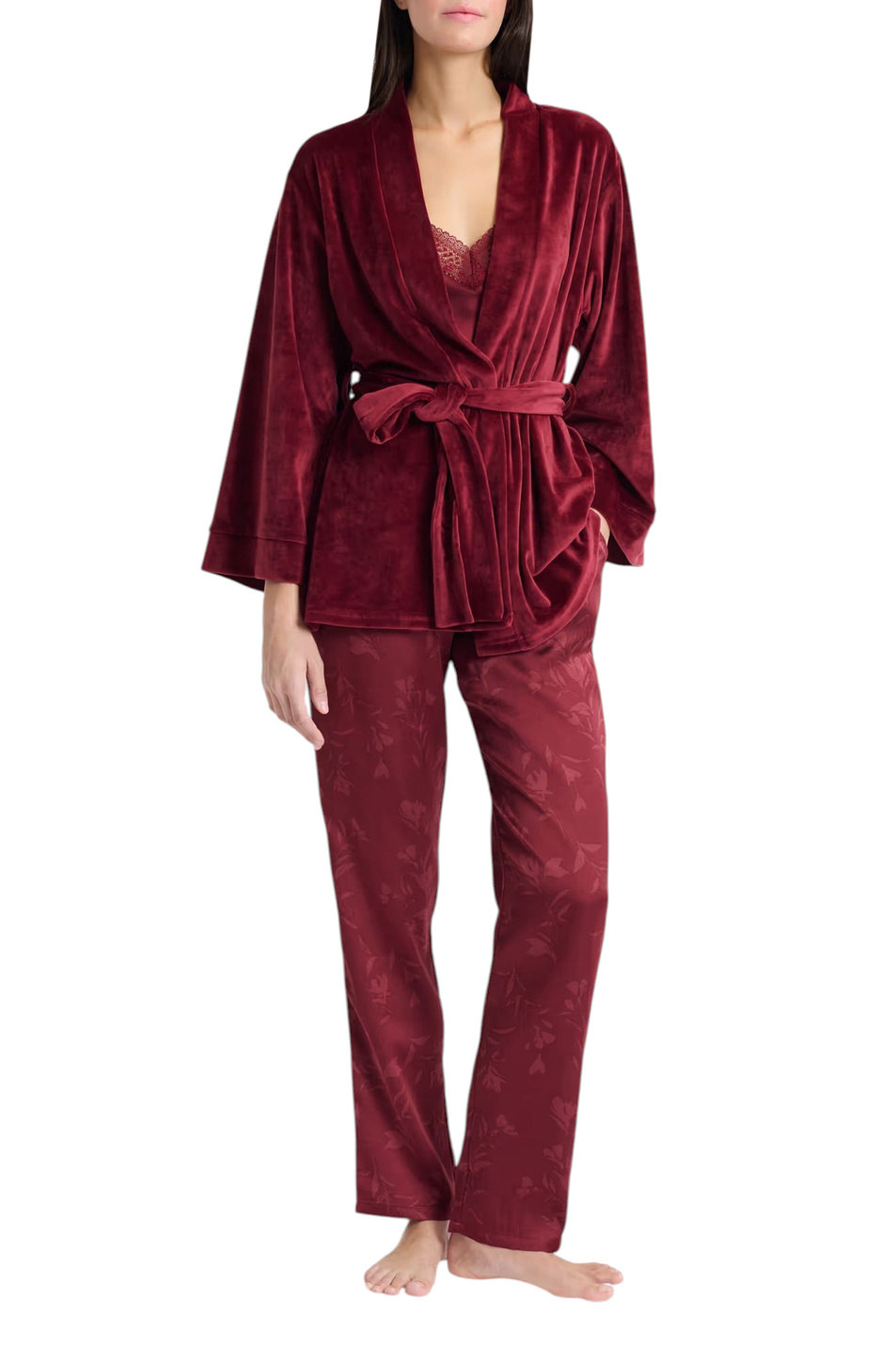 Женский Etam Костюм домашний VERA (жакет, топ, брюки) (цвет ), артикул 6555988 | Фото 1