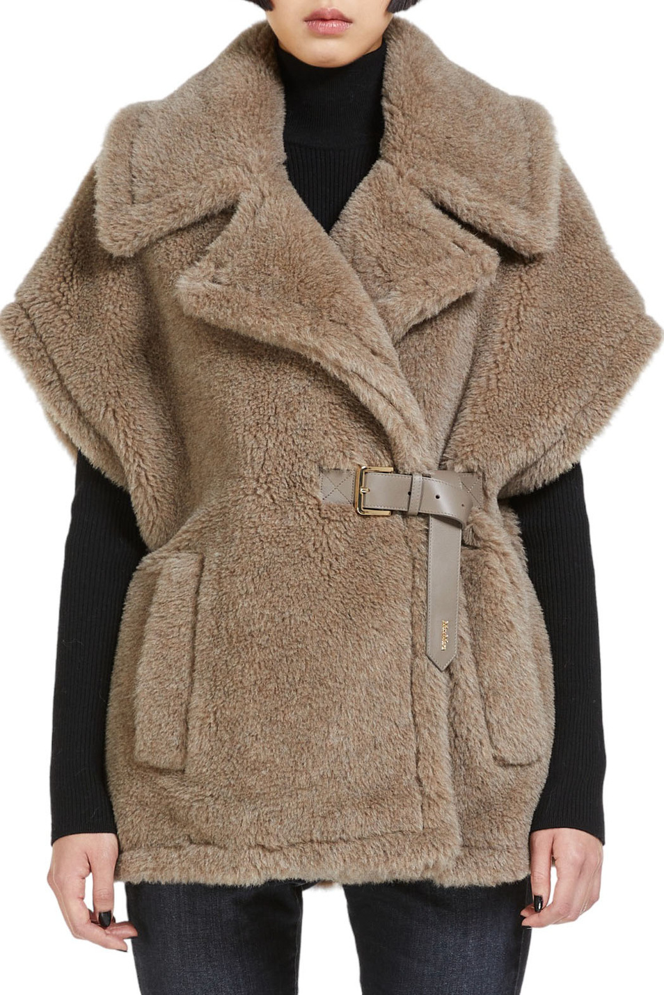 Женский Max Mara Жилет ABAVO4 из смесовой шерсти альпаки (цвет ), артикул 2347361533 | Фото 3