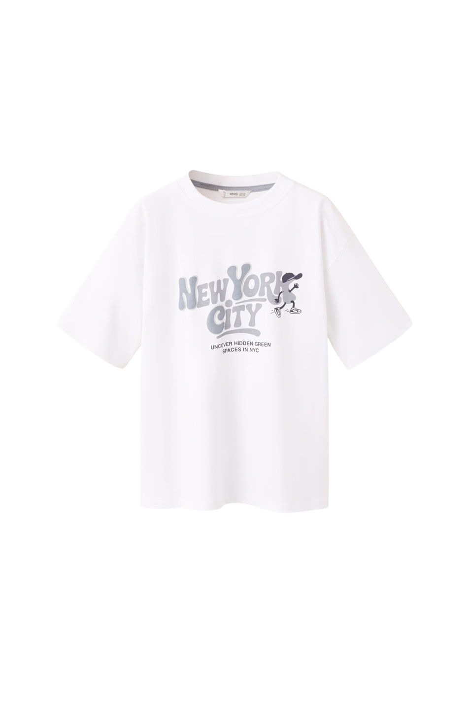 Мальчикам Mango Kids Футболка NEWYORK из хлопка (цвет ), артикул 27066731 | Фото 1