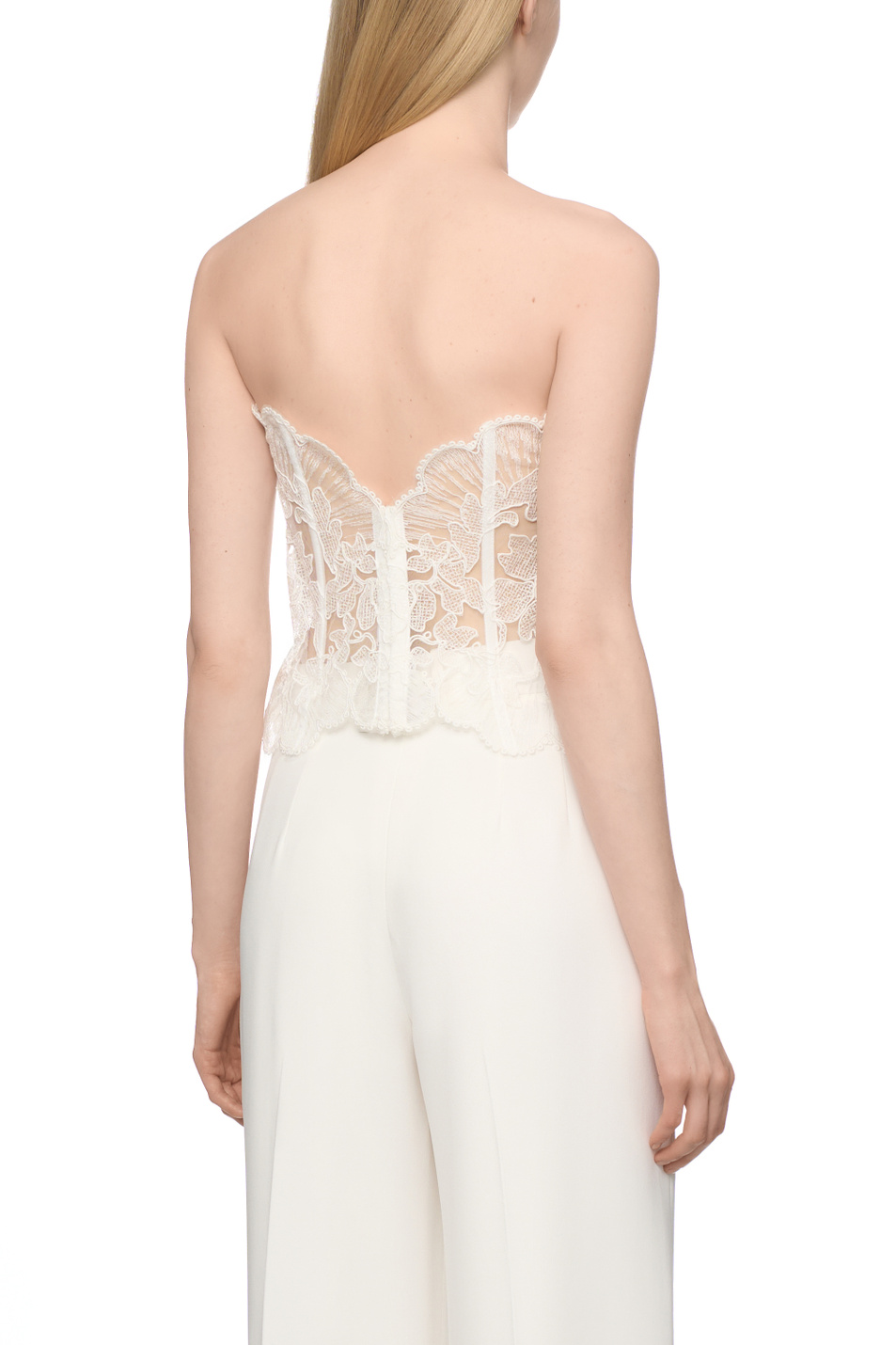 Женский ERMANNO SCERVINO Топ корсетный с кружевом (цвет ), артикул D472L725ZEQ | Фото 4