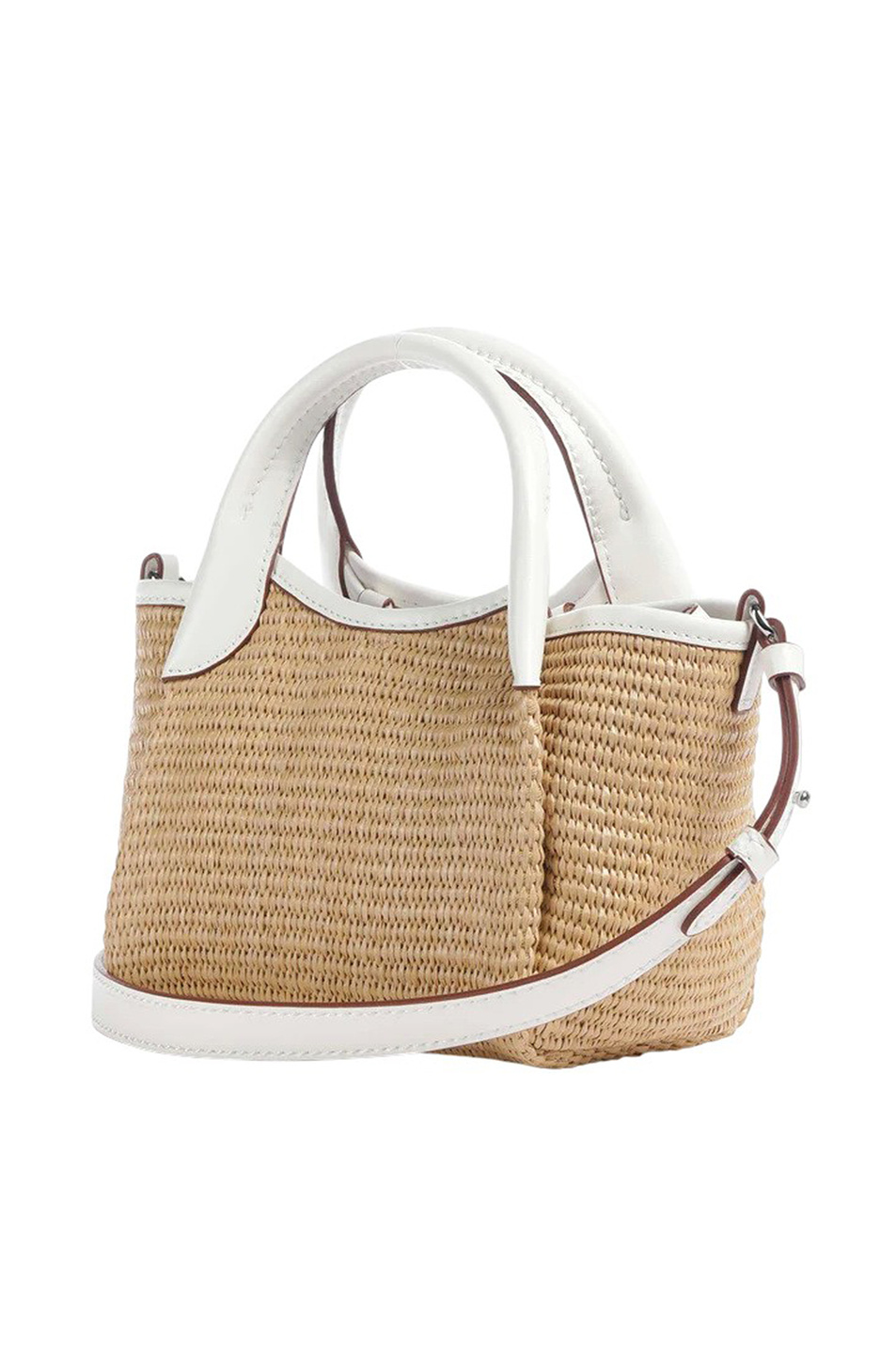 Сумка соломенная с логотипом|Основной цвет:Белый Женский Emporio Armani Сумка соломенная с логотипом (цвет ), артикул EW001011-AF25819 | Фото 3