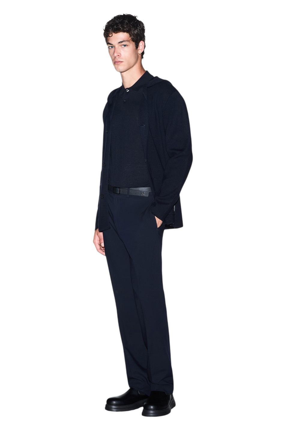 Мужской Armani Exchange Джемпер-поло из смесового лиоцелла (цвет ), артикул XM003569-AF28778 | Фото 2