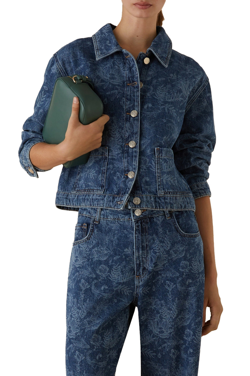 Куртка джинсовая COSIMO из натурального хлопка|Основной цвет:Синий|Артикул:2415041011 | Фото 1