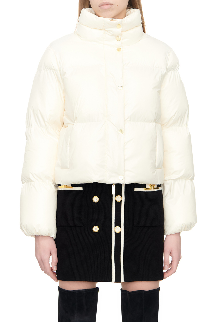 Куртка стеганая|Основной цвет:Белый|Артикул:PI55D36E2 | Фото 1