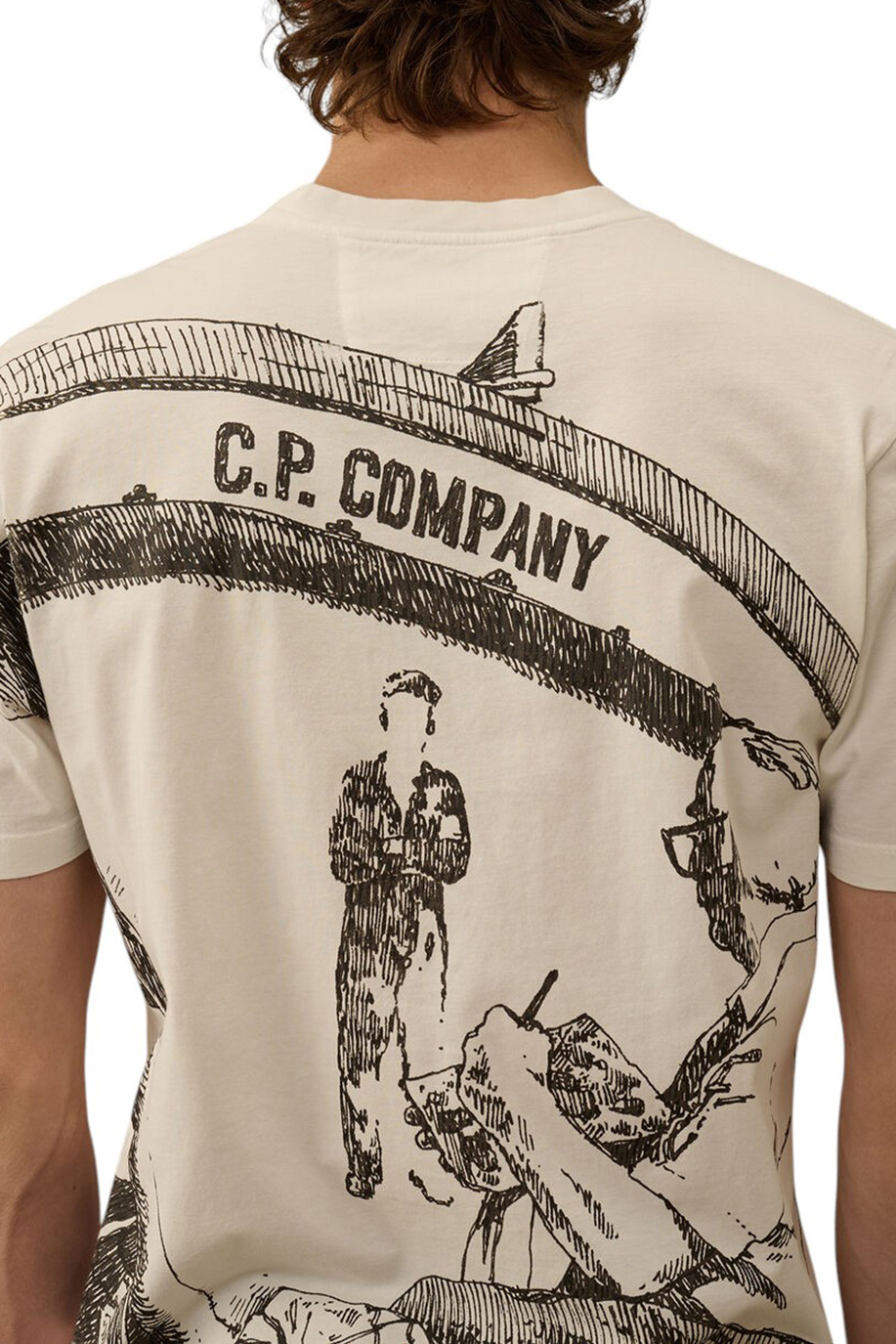 Мужской C.P. Company Футболка из хлопка (цвет ), артикул 18CMTS317A005431G | Фото 6