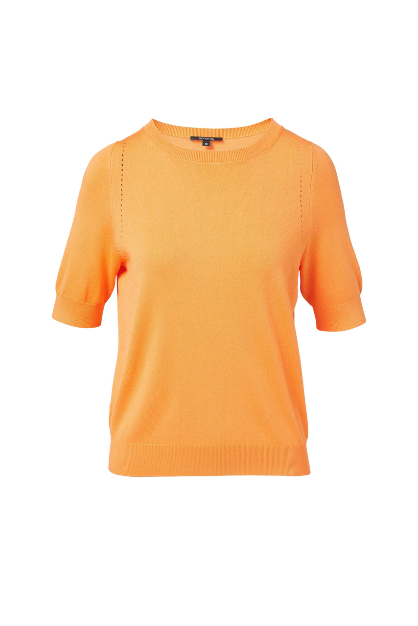 Джемпер из смесовой вискозы|Основной цвет:Оранжевый|Артикул:2145086 | Фото 1