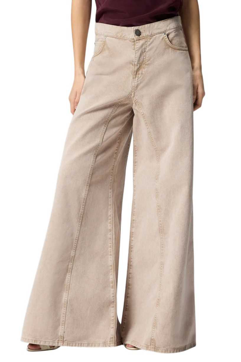 Джинсы WINONA из хлопка с кружевом|Основной цвет:Бежевый Женский Pinko Джинсы WINONA из хлопка с кружевом (цвет ), артикул 106462A364 | Фото 4