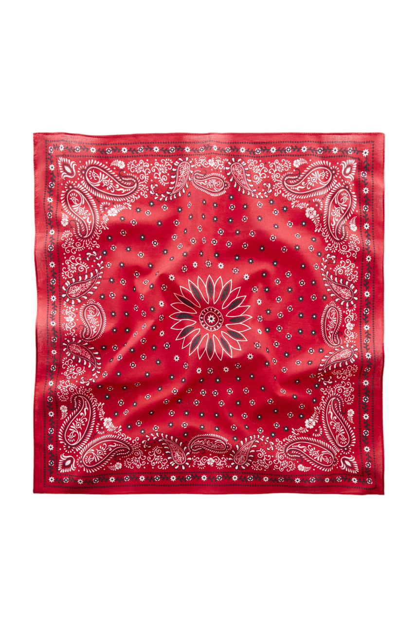 Платок BANDANA с принтом|Основной цвет:Красный|Артикул:57094421 | Фото 1
