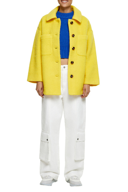 Куртка с накладными карманами|Основной цвет:Желтый|Артикул:202622 | Фото 2