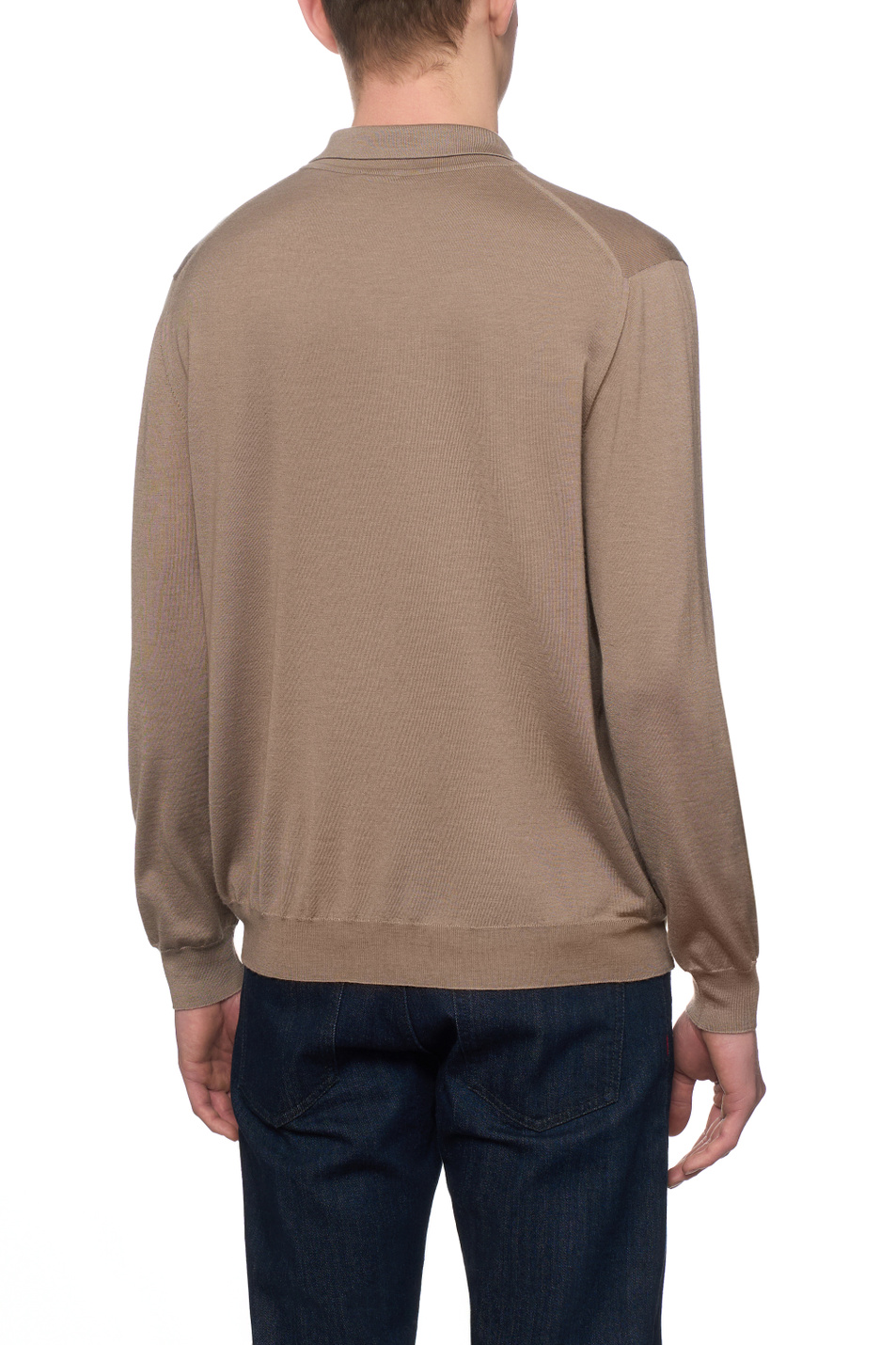 Мужской Kiton Джемпер поло из кашемира и шелка (цвет ), артикул UMKX05ZS1889001 | Фото 5