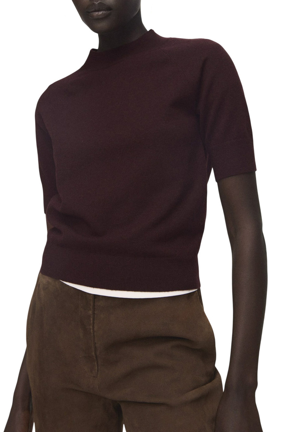 Женский Mango Джемпер NURIA с короткими рукавами (цвет ), артикул 17007784 | Фото 3