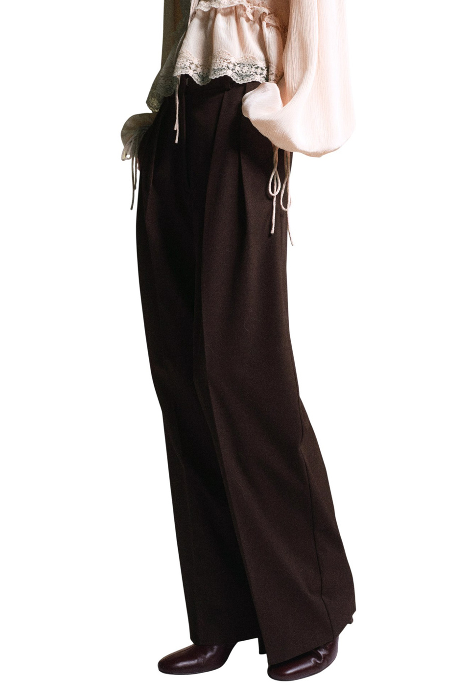 Женский Mango Брюки GABI широкого кроя (цвет ), артикул 17967895 | Фото 3