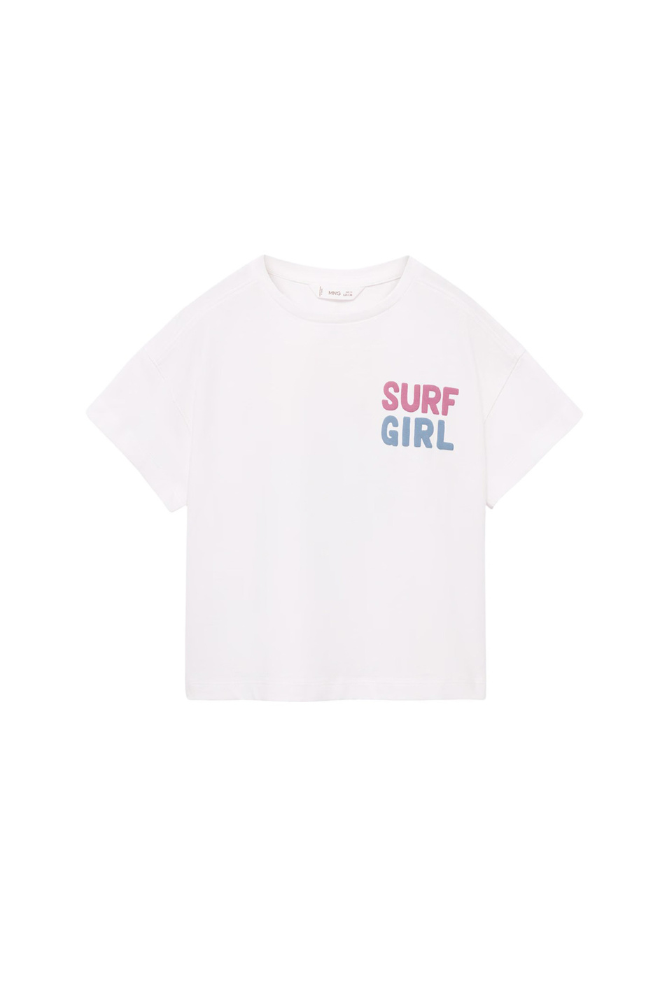 Девочкам Mango Kids Футболка SURF из хлопка (цвет ), артикул 87037895 | Фото 1