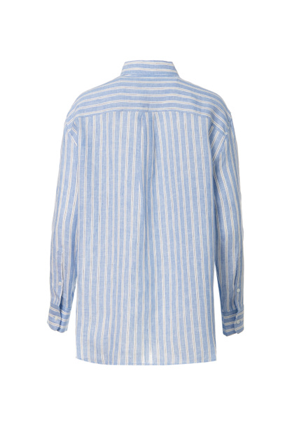 Рубашка NEGOZI из чистого льна|Основной цвет:Голубой|Артикул:51910321 | Фото 2