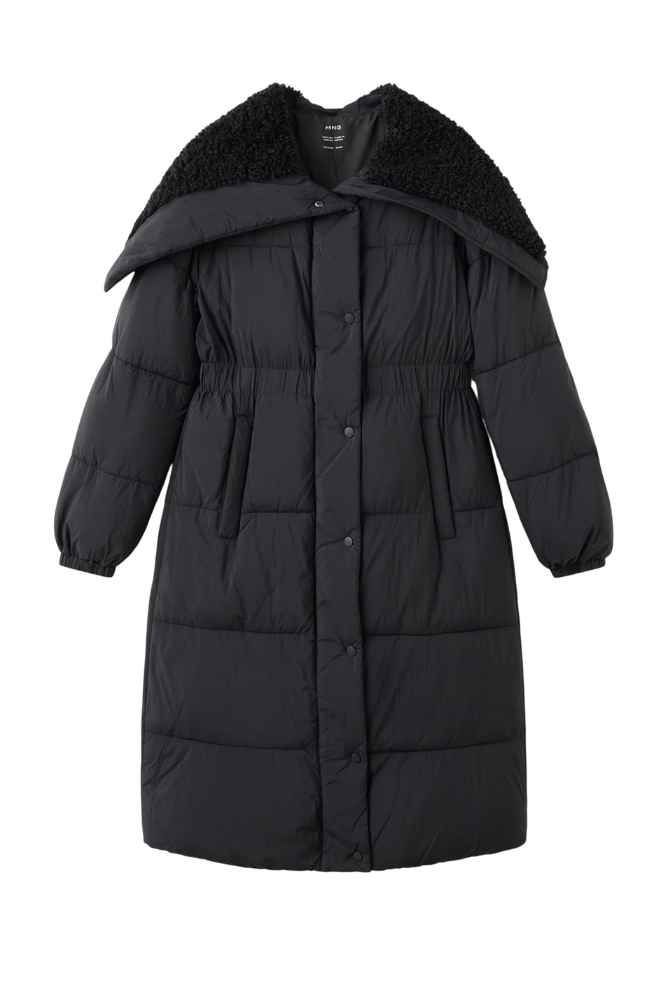 Пальто SHEARLIN стеганое|Основной цвет:Черный Женский Mango Пальто SHEARLIN стеганое (цвет ), артикул 17017766 | Фото 1