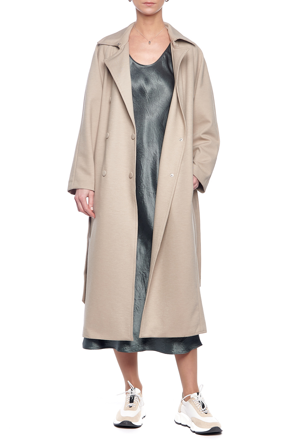 MAX MARA LEISURE Пальто CINGHIA из смесового хлопка (цвет ), артикул 39010116 | Фото 2