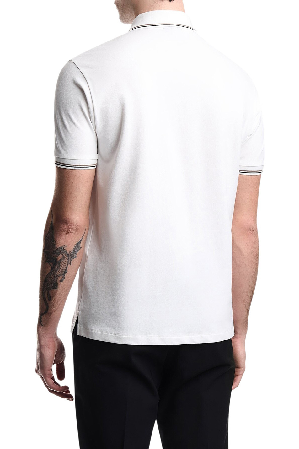 Мужской Emporio Armani Поло из эластичного хлопка (цвет ), артикул EM004606-AF23090 | Фото 5