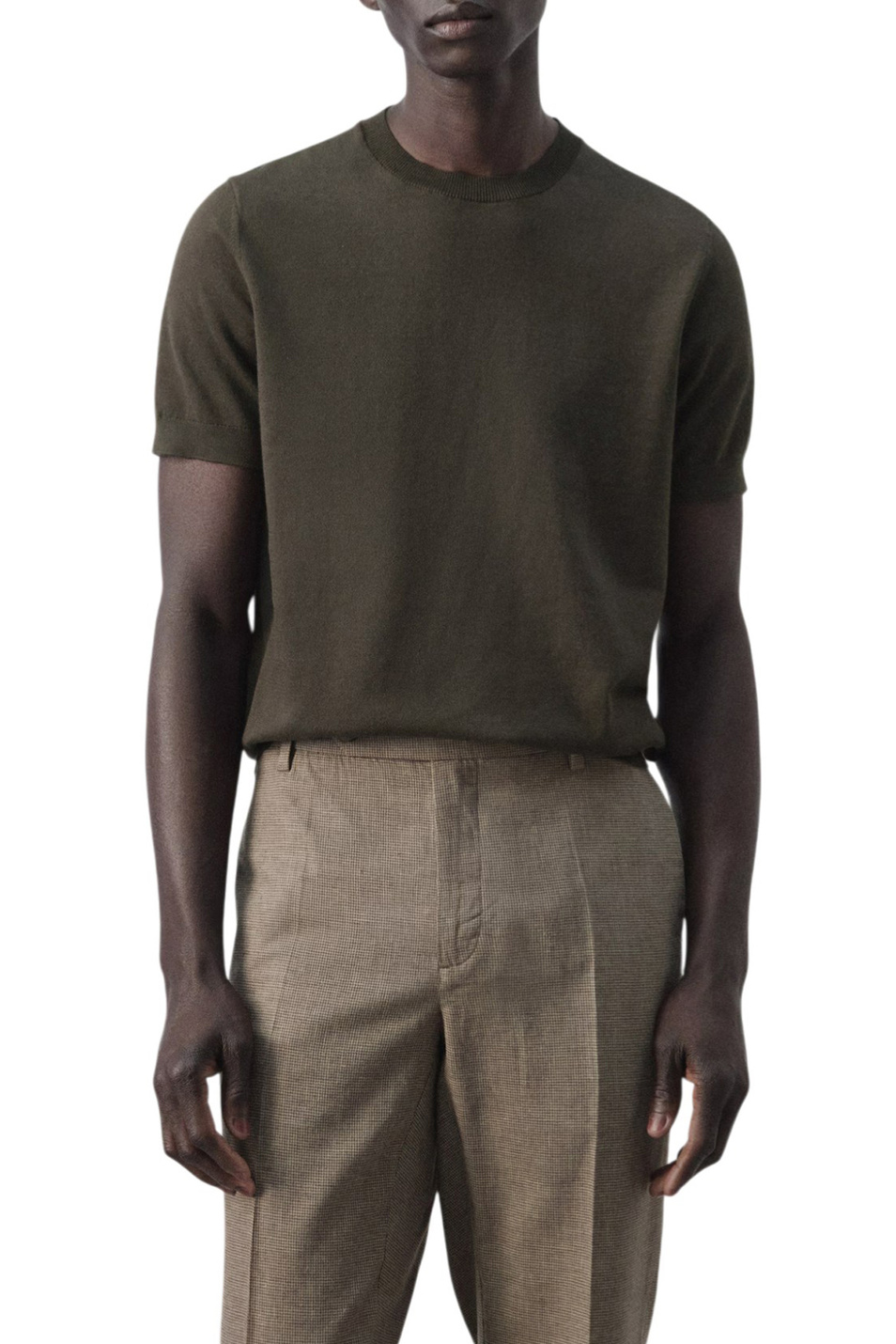 Мужской Mango Man Джемпер ARRAONA однотонный (цвет ), артикул 27061281 | Фото 3