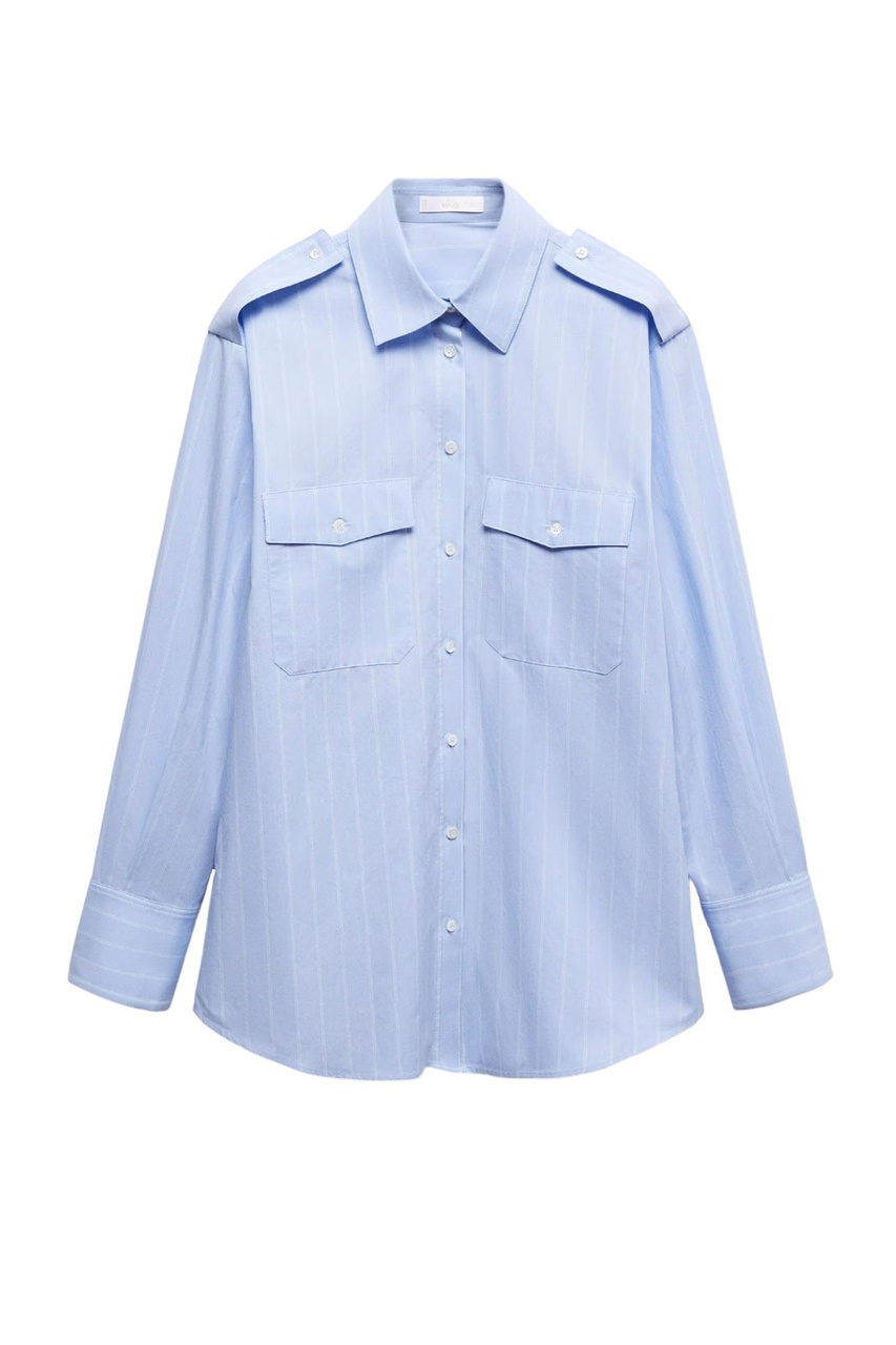 Рубашка MATEOS из натурального хлопка|Основной цвет:Голубой|Артикул:67034040 | Фото 1