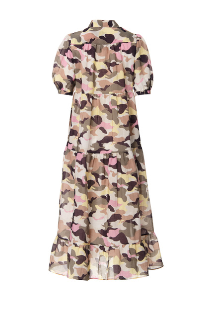 Платье-рубашка с принтом|Основной цвет:Мультиколор|Артикул:50467575 | Фото 2