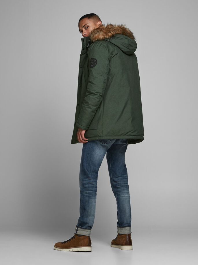 Мужской Jack & Jones Куртка с капюшоном с искусственным мехом (цвет ), артикул 12174383 | Фото 4