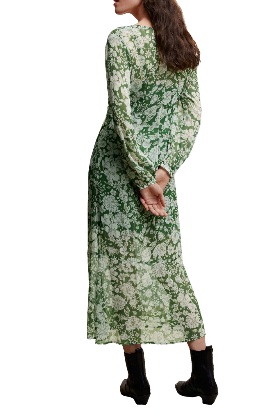 Женский Mango Платье LILA с V-образным вырезом (цвет ), артикул 47074016 | Фото 4