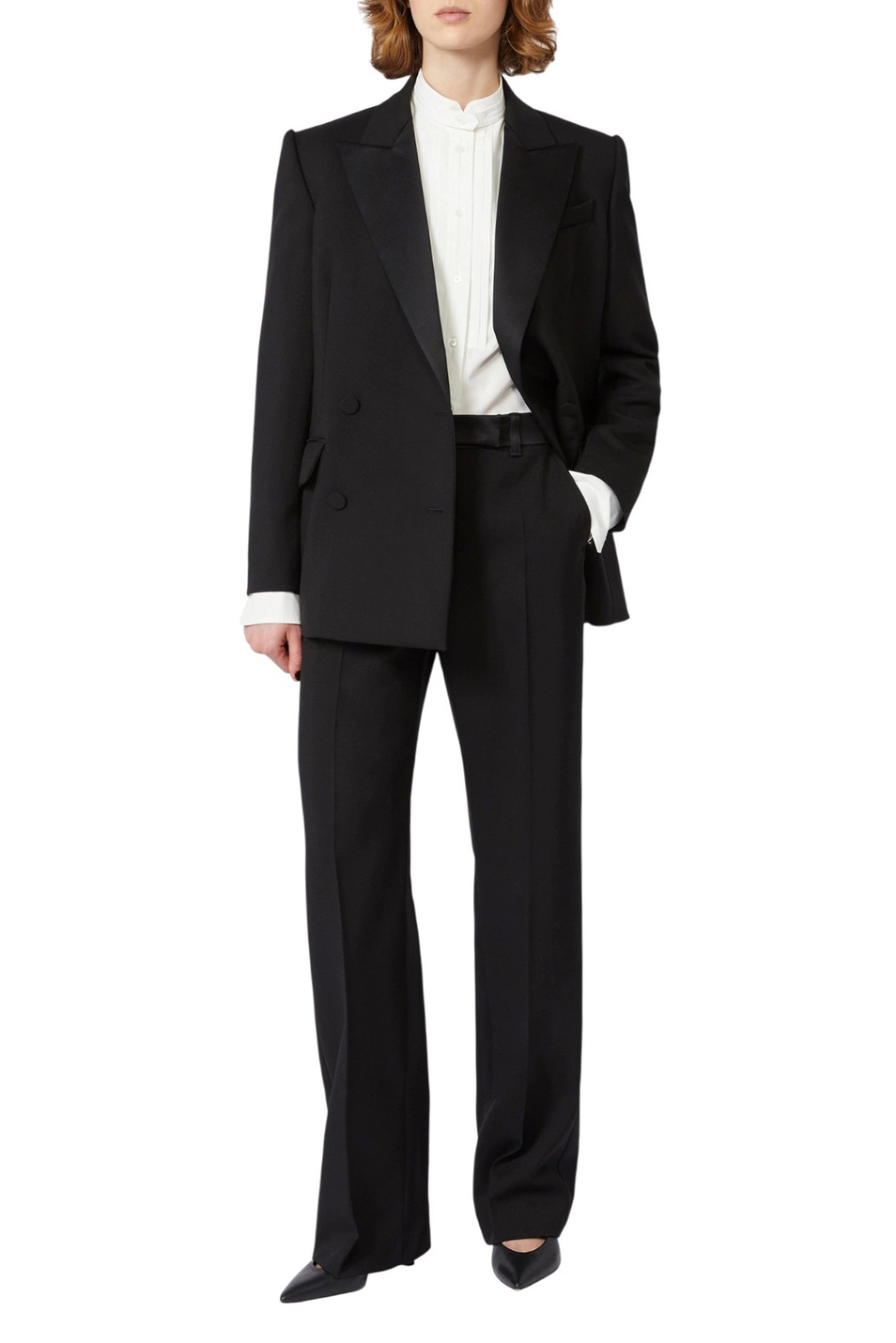 Женский Weekend Max Mara Пиджак BRIGIDA1234 с атласными лакцканами (цвет ), артикул 2525046013 | Фото 2